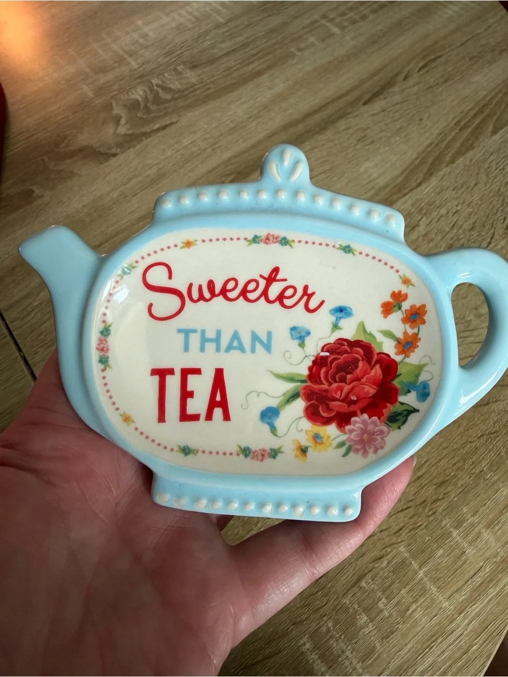 The Pioneer Woman “Sweeter Than Tea” Teapot Shaped Trinket Dish